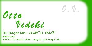 otto videki business card